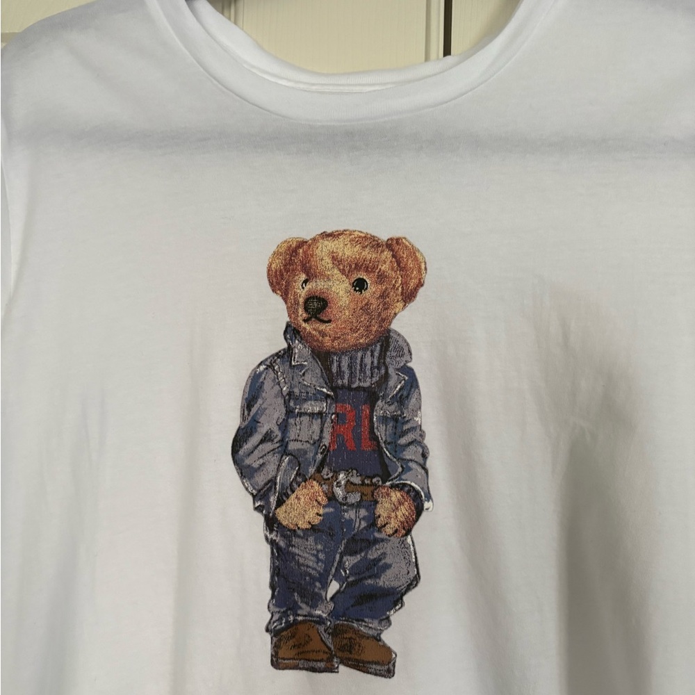 Polo by Ralph Lauren White  Polo Bear Tee - Picture 4 of 6